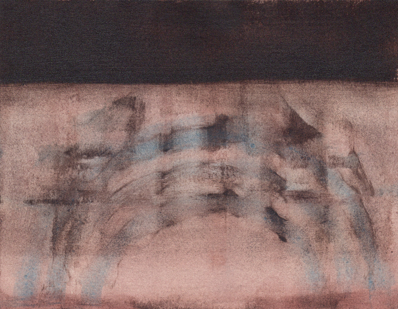 L1419 - Nicholas Herbert, British Artist, abstract painting, Residual Trace - Necropolis, 2022